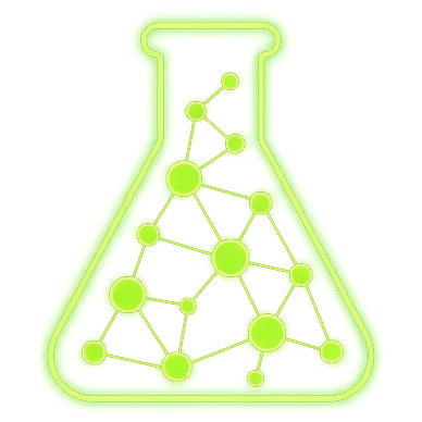 Brightwire Labs flask with network nodes